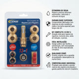Kit Completo de Reparo para Registro Padrão Deca Censi