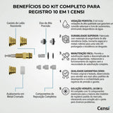 Kit Completo para Registro 10 em 1 Censi
