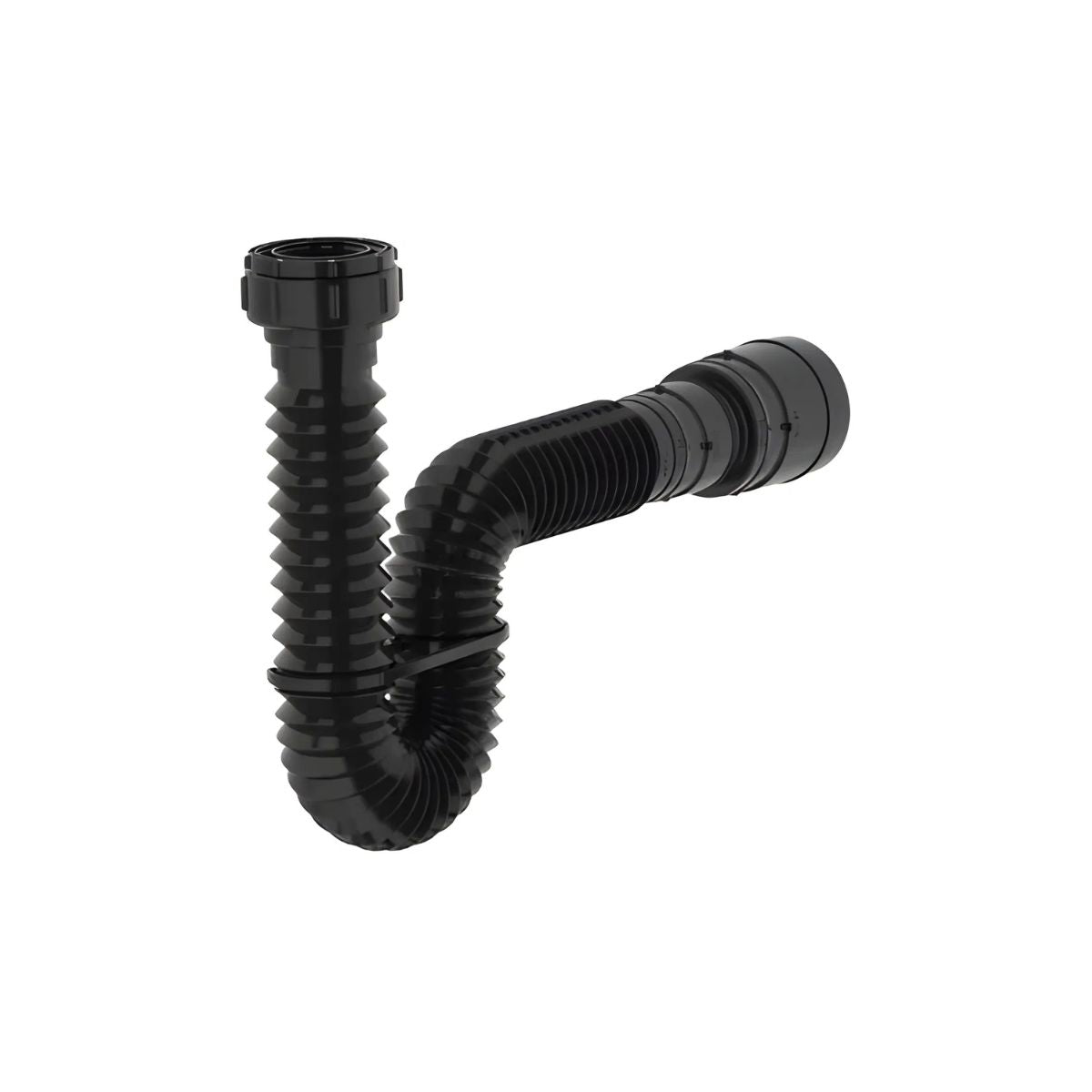 Sifão Tubo Extensível Universal 74cm Preto Brilhante Censi