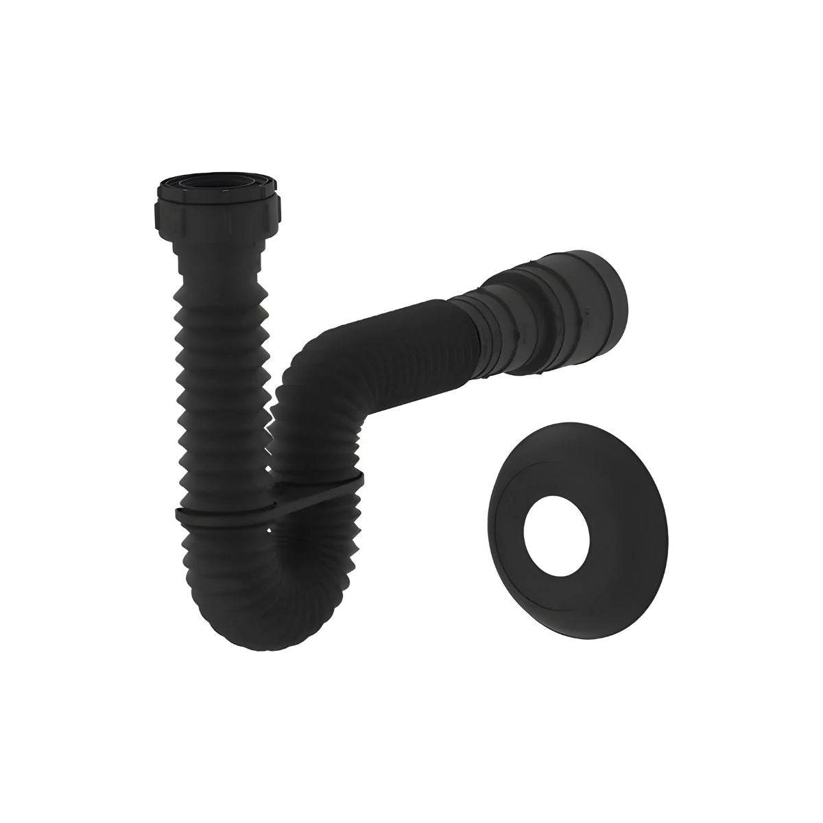 Sifão Tubo Extensível Universal 74cm Preto Brilhante Censi