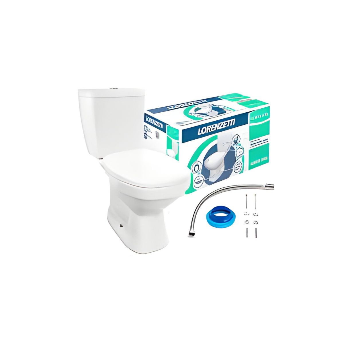Kit Bacia com Caixa Acoplada + Assento One Branco Lorenzetti