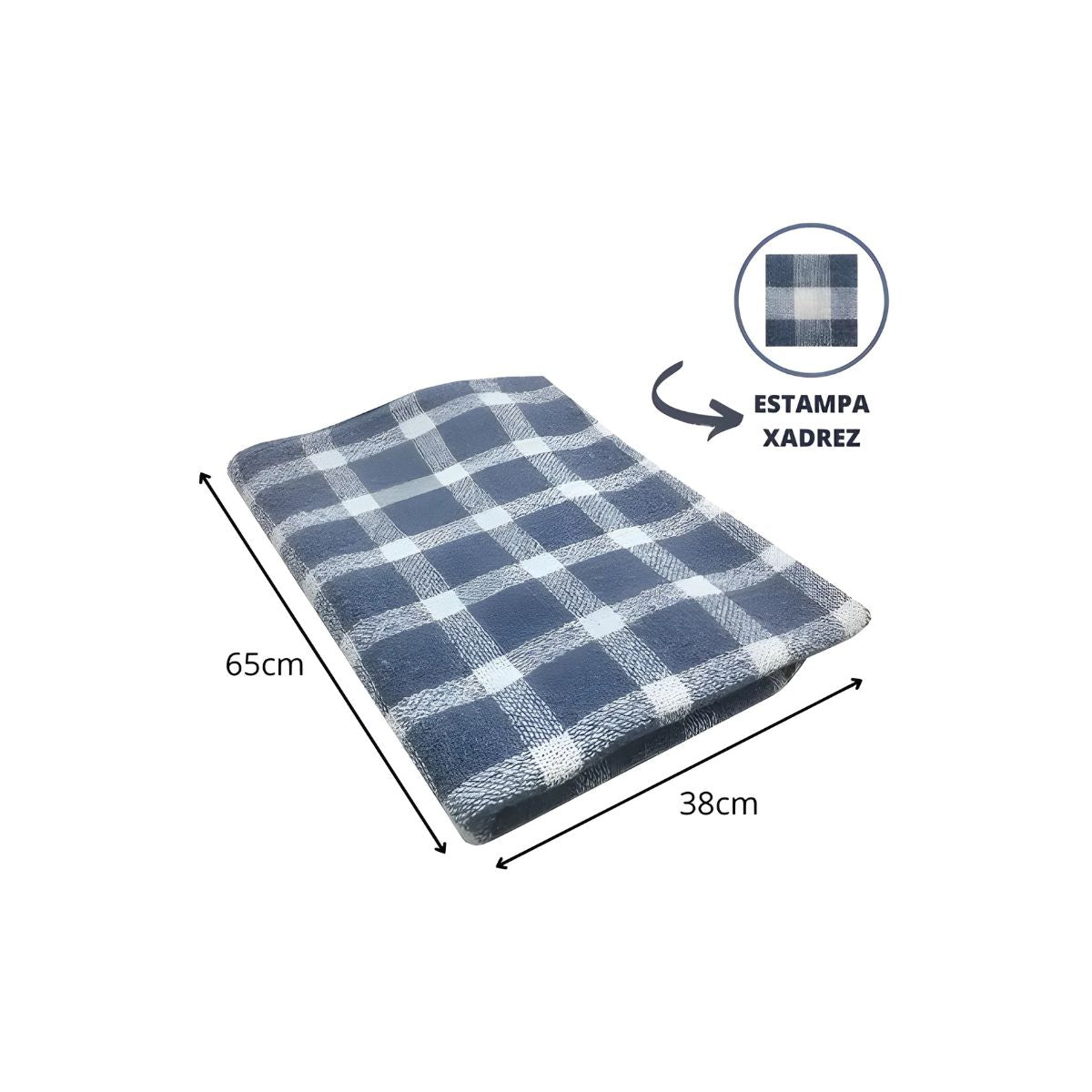 Pano Extra Xadrez 38x65cm Bell Mondi