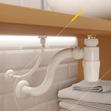 Sifão Tubo Extensível Branco com Copo Horizontal Censi