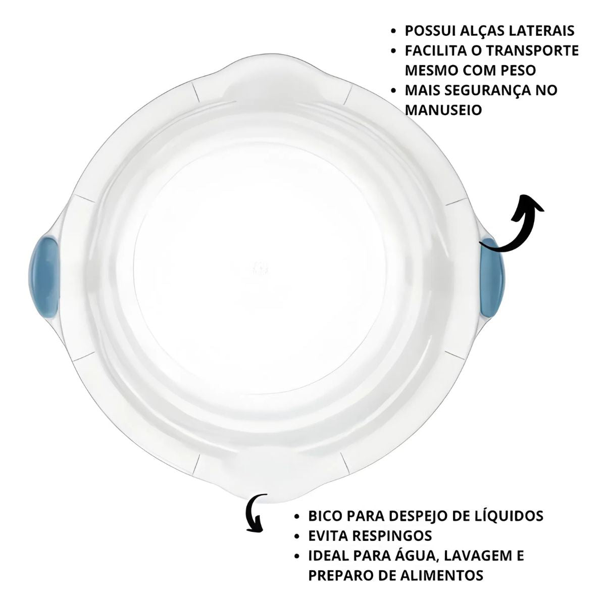 Bacia Plástica 14 Litros Sanremo