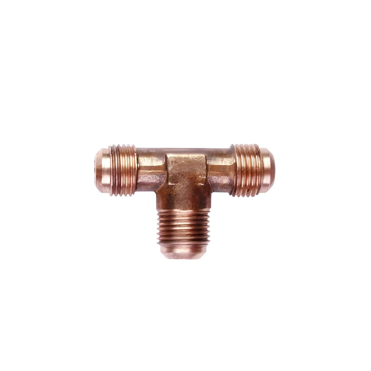 Tê de Cobre 5/8" UNF (Macho) para Tubo de Cobre 3/8" Jackwal