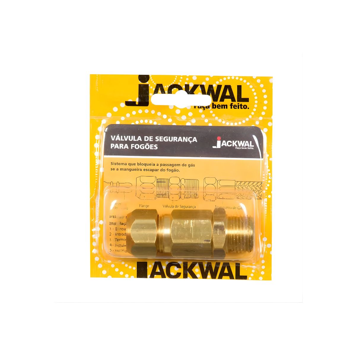 Válvula de Segurança para Fogão 1/2" Jackwal