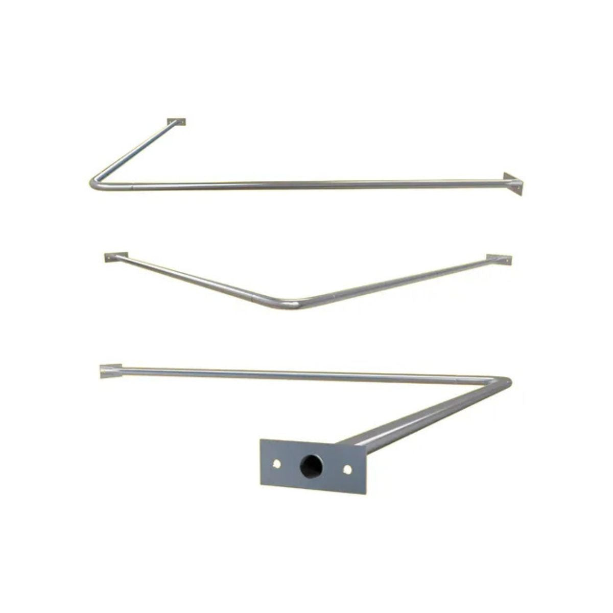 Suporte de Cortina para Box de Banheiro em L 1 m x 1 m Jackwal