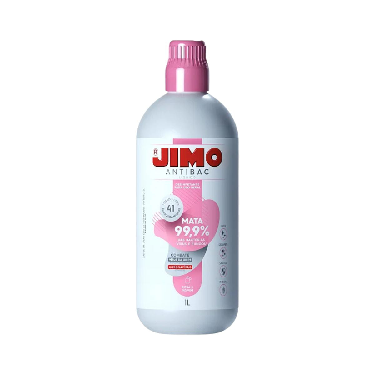 AntiBac Líquido Rosa e Jasmim 1L Jimo