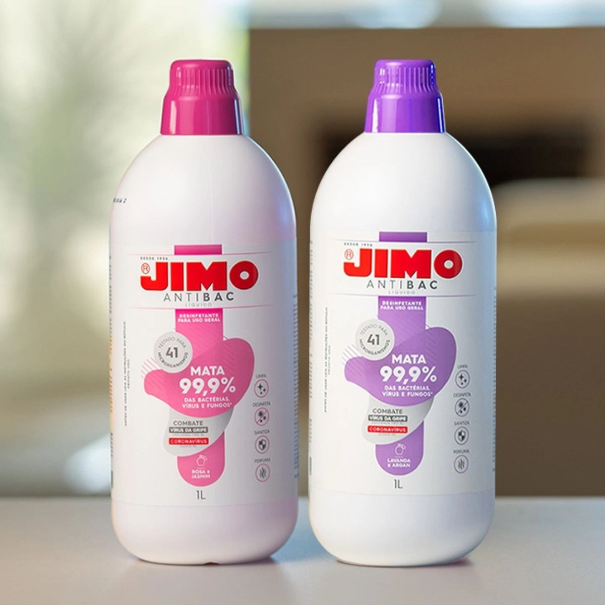 AntiBac Líquido Rosa e Jasmim 1L Jimo