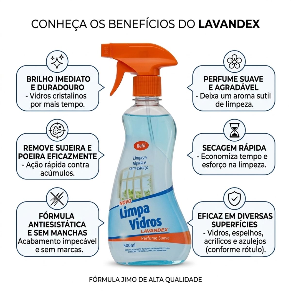 Limpa Vidro Lavandex 500ml