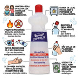 Álcool Gel Bactericida 70° INPM 500g Zeppelin
