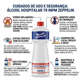 Álcool Hospitalar 70° INPM 1 Litro Zeppelin