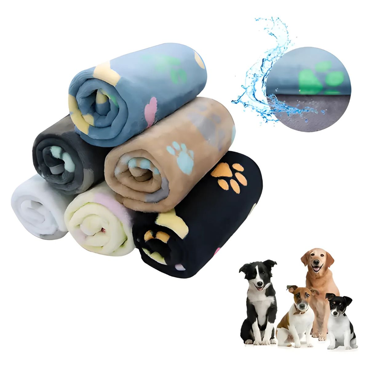 Mantinha Pet Microfibra Estampada 70x100 cm Bell Mondi