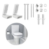 Kit de Fixação para Bacia Sanitária e Bidê Lateral Cromado Censi