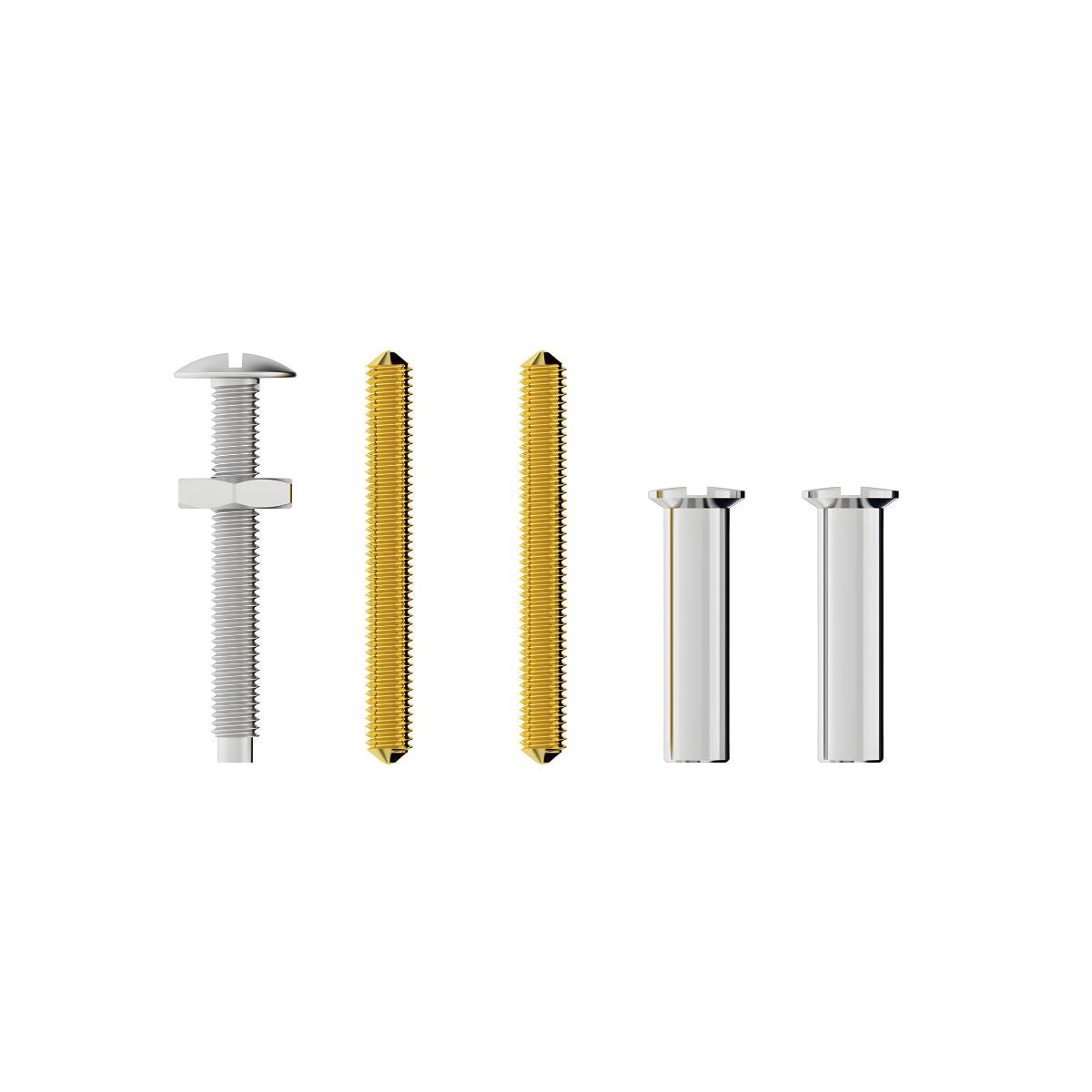 Kit Acabamento de Metal Cromado para Fixação M5 Docol Censi