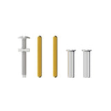Kit Acabamento de Metal Cromado para Fixação M5 Docol Censi