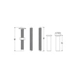 Kit Acabamento de Metal Cromado para Fixação M5 Docol Censi