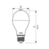 Lâmpada LED Bulbo A60 11W 6500K  Bivolt E27 Philips