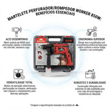 Martelete Perfurador/Rompedor 850W 220V Worker