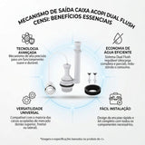 Mecanismo De Saida Caixa Acoplada Dual Flush Censi