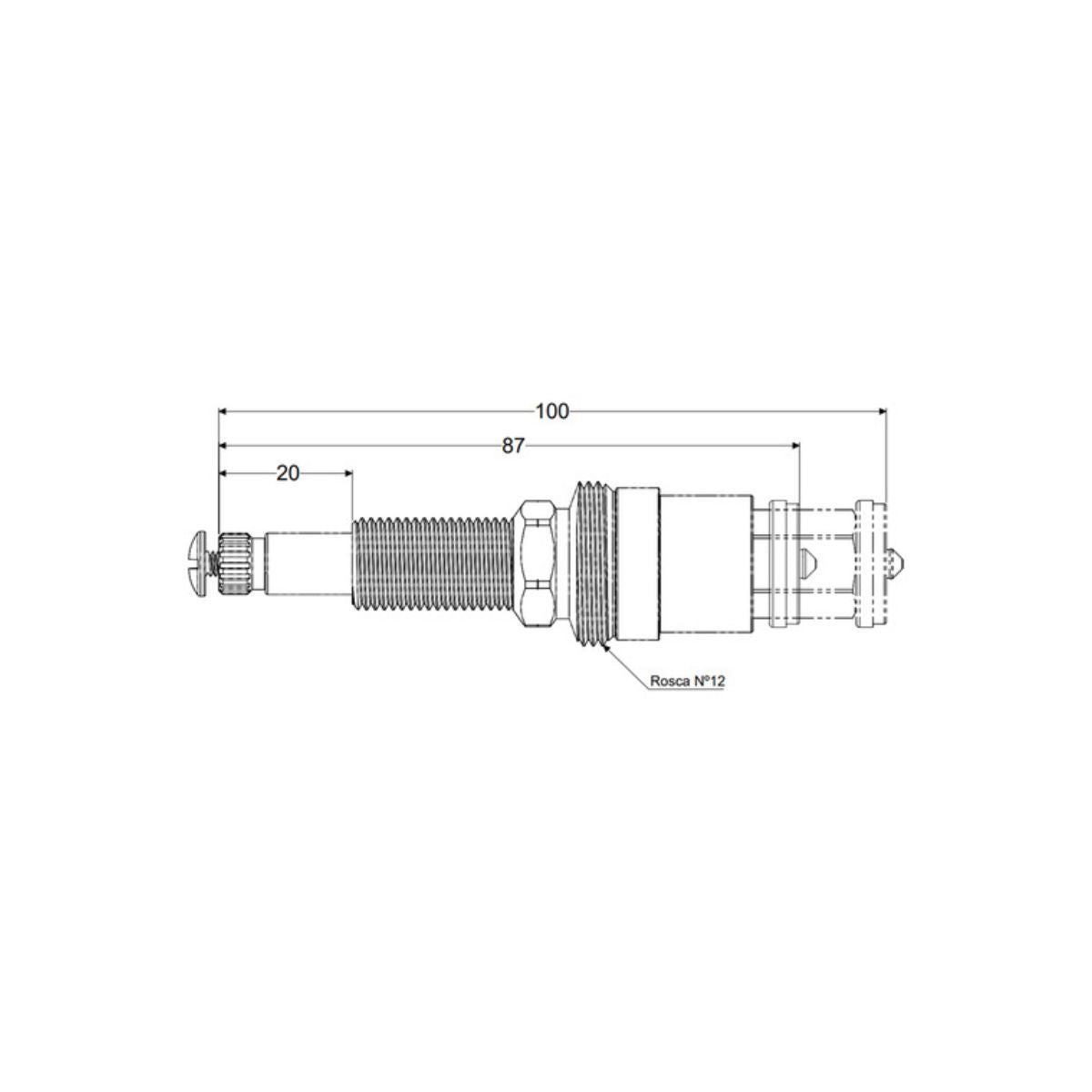 MVS Sem Castelo para Registro de Pressão Deca 1/2" e 3/4" Censi