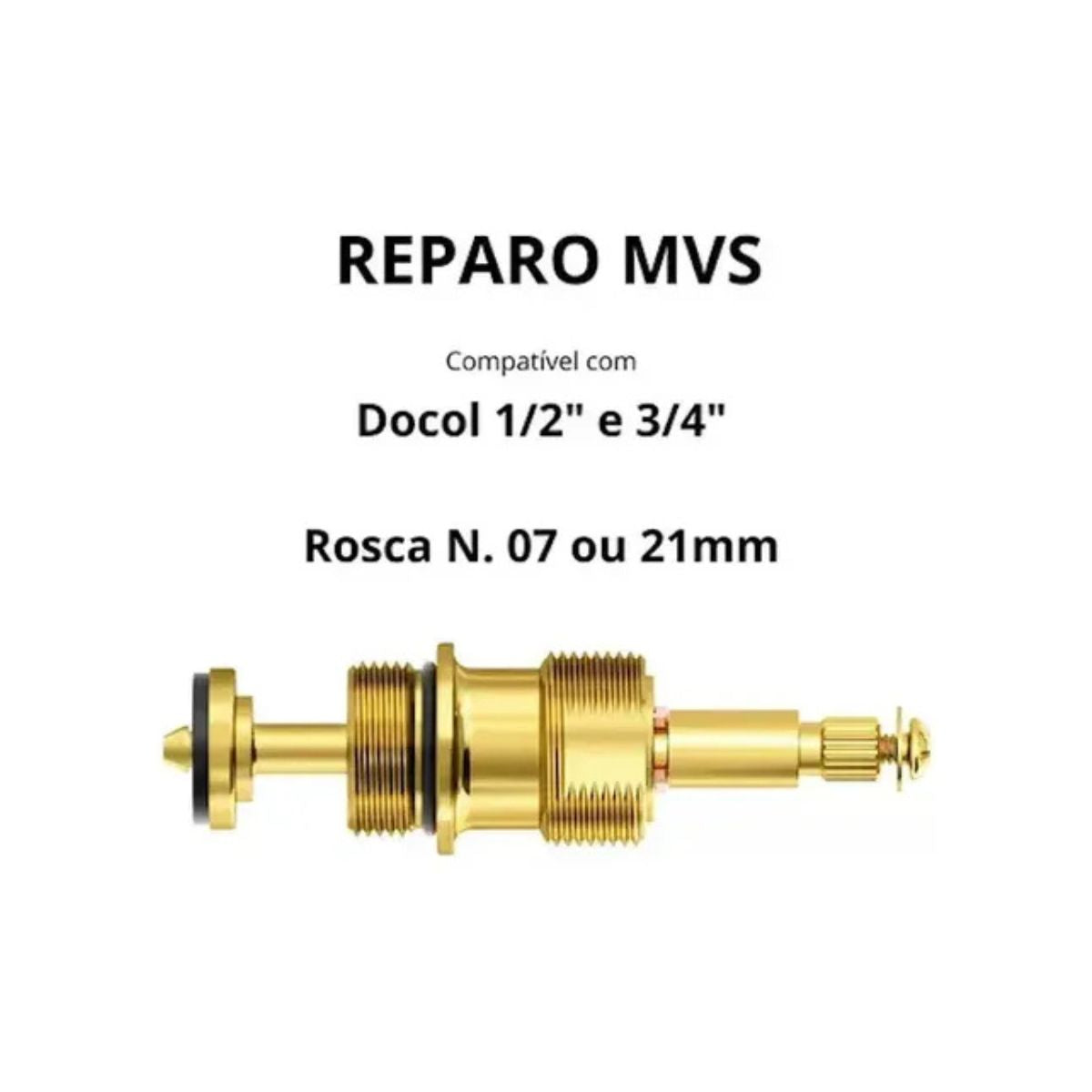 MVS para Registro de Pressão Docol 1/2" e 3/4" Rosca Nº 7 Censi