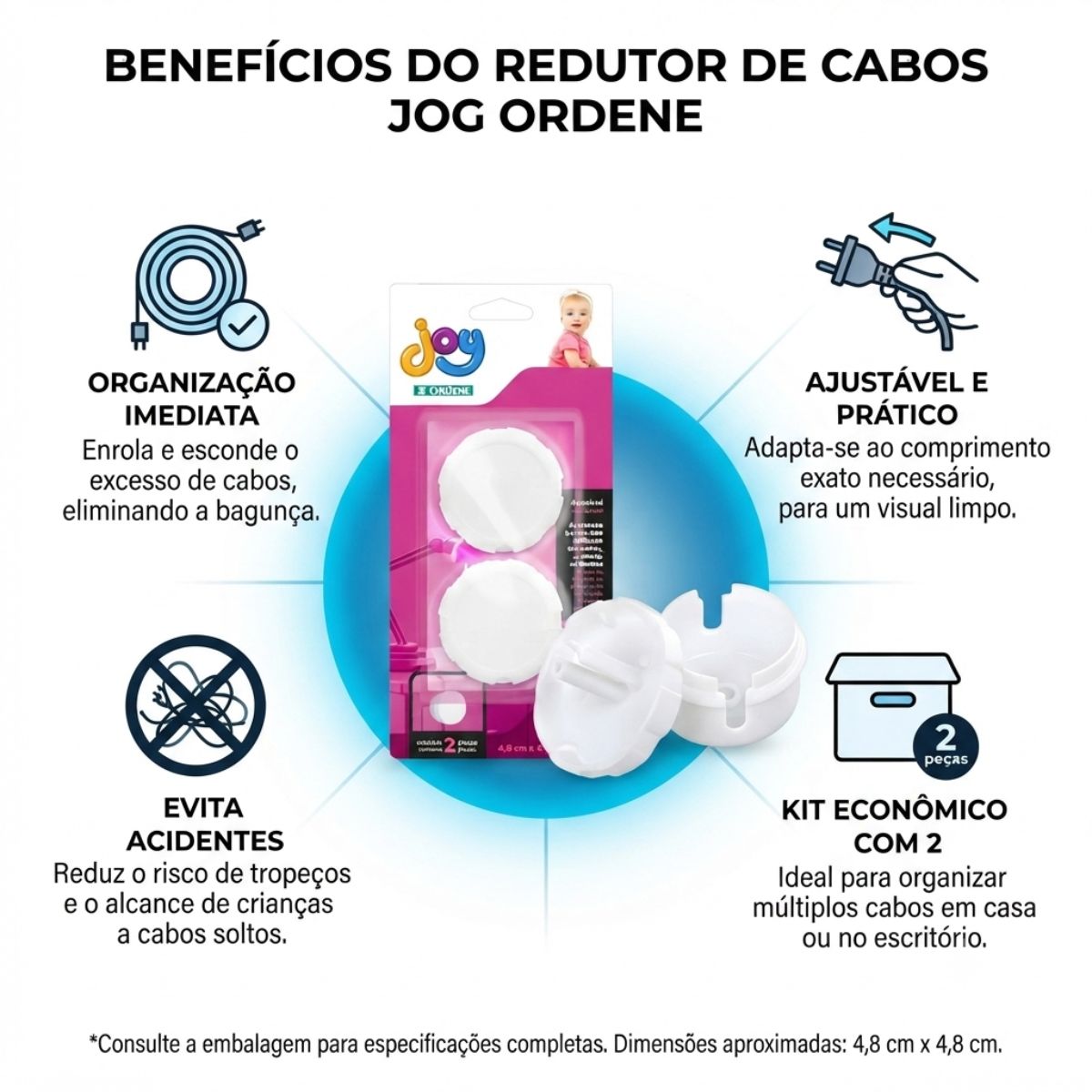 Redutor de Cabos Kit com 2 Unidades  Ordene