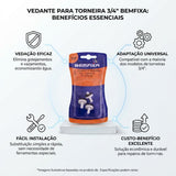Vedante para Torneira 3/4" com 3 Peças BemFixa