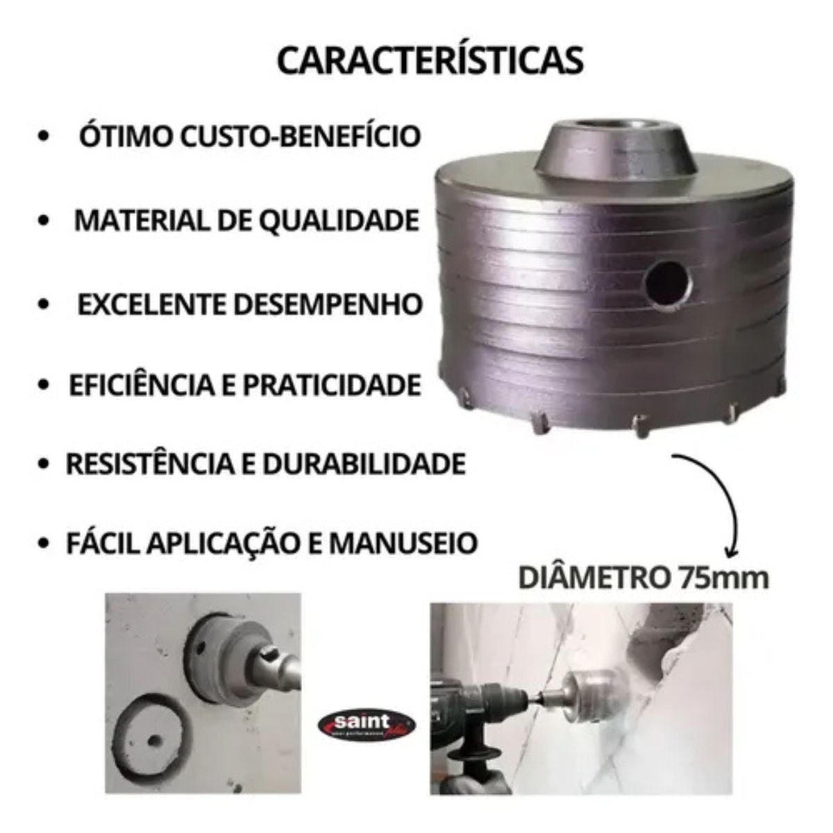 Serra Copo com Vídea 75 x 72mm