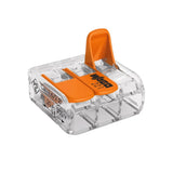 Kit 4 Conectores de Emenda 3 Polos 4 mm Wago
