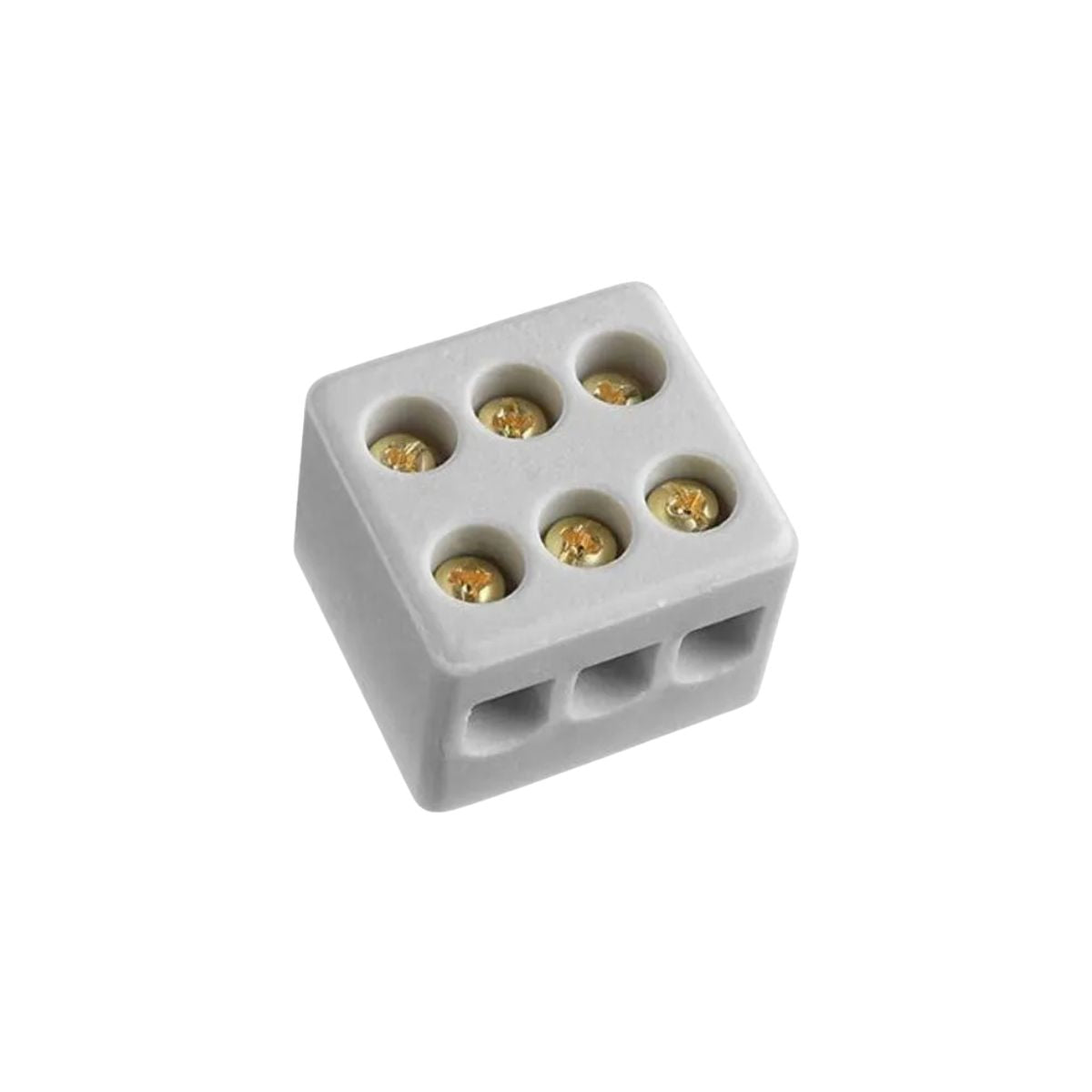 Conector Multiplo De Porcelana Tripolar 10mm BemFixa