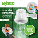 Conector De Emenda 3 Polos 41A 450V Wago