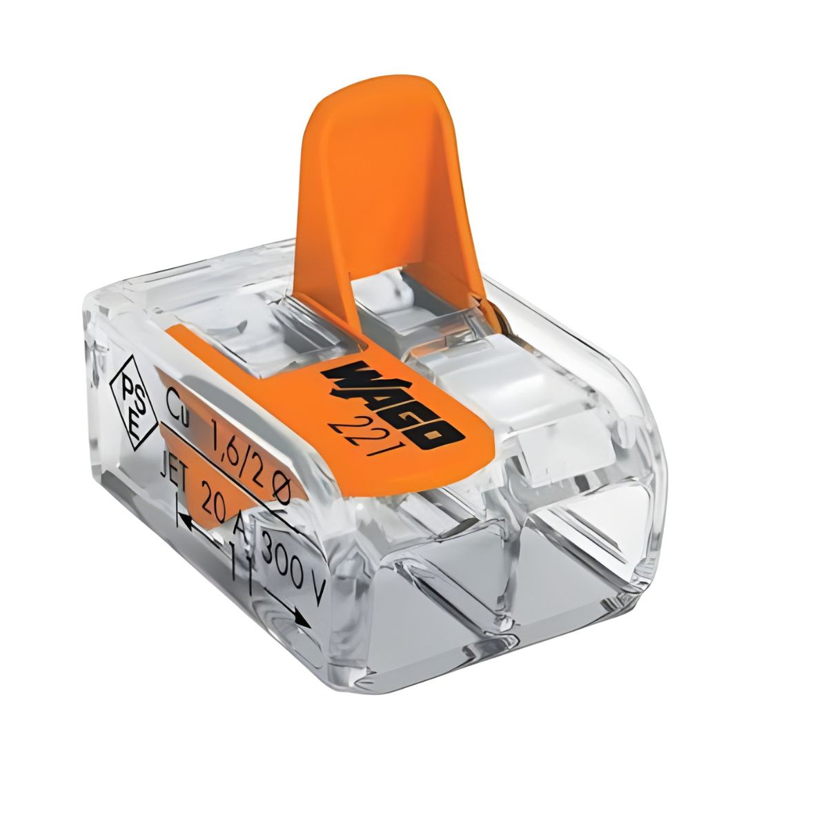 Conector De Emenda 2 Polos - Flowpack 221-412 4mm Wago