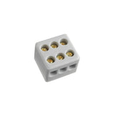 Conector Múltiplo de Porcelana Tripolar 6 mm BemFixa