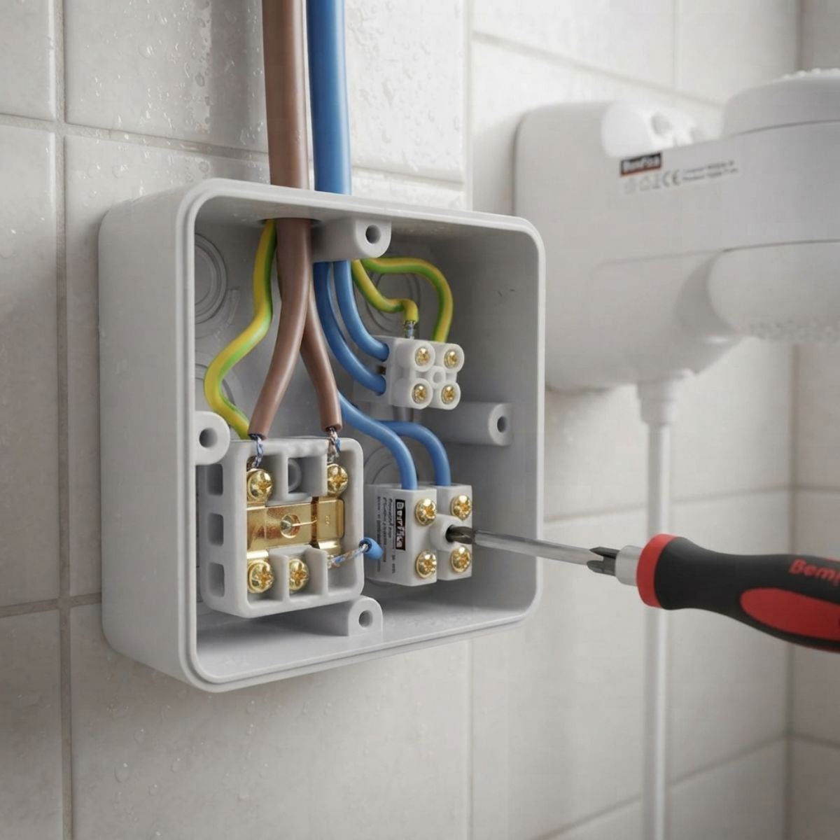 Conector Múltiplo de Porcelana Tripolar 6 mm BemFixa