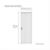 Porta PVC Sanfonada Branca