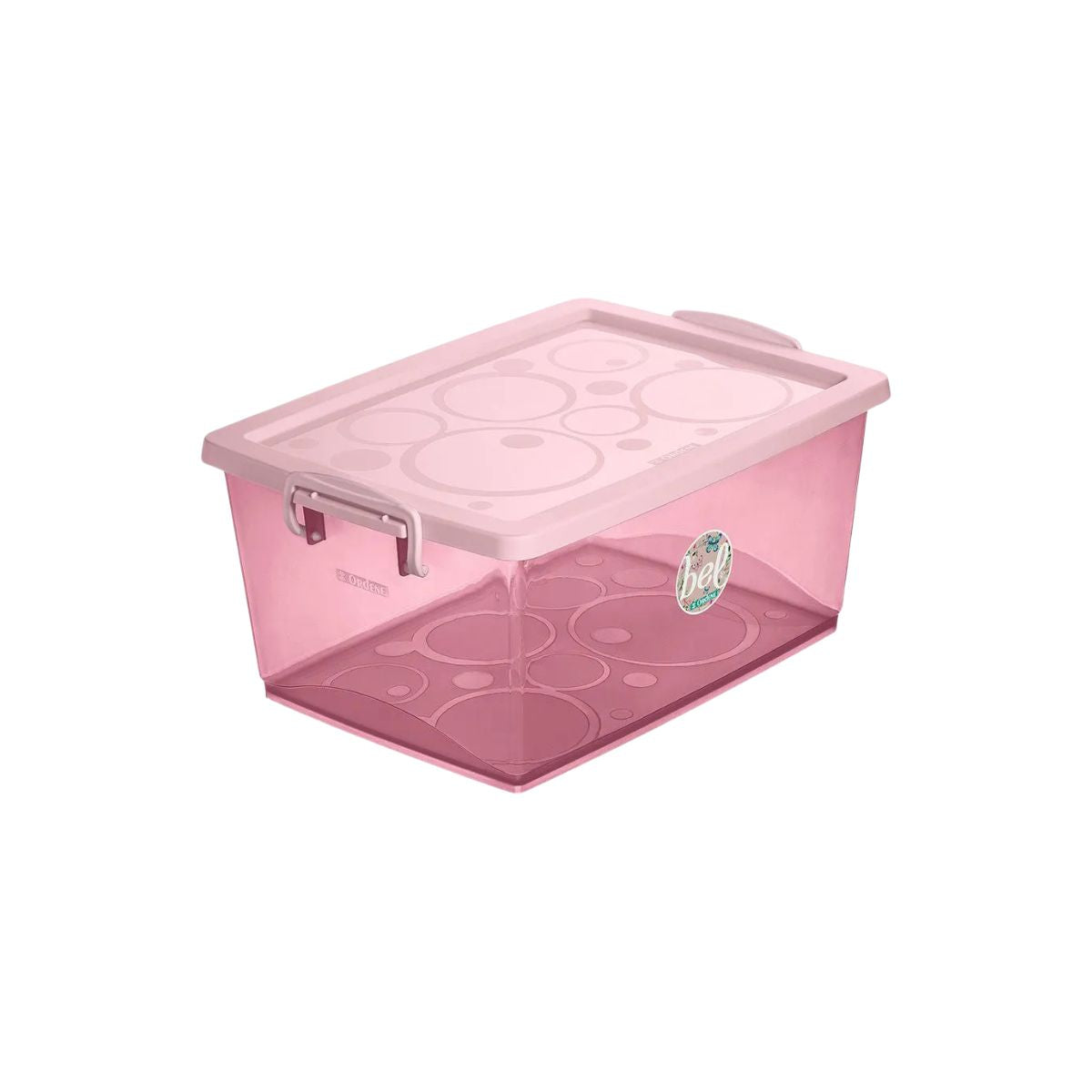 Organizador Com Trava 15lt Rose Ordene