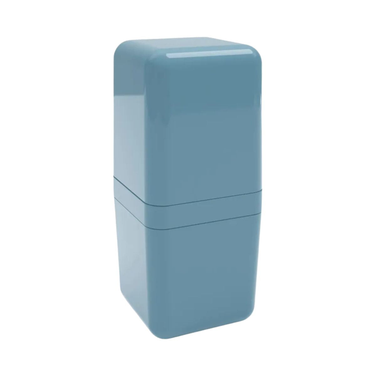 Porta Escova Com Tampa Azul Atlantic Brinox
