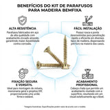 Cartela Parafuso Madeira BemFixa