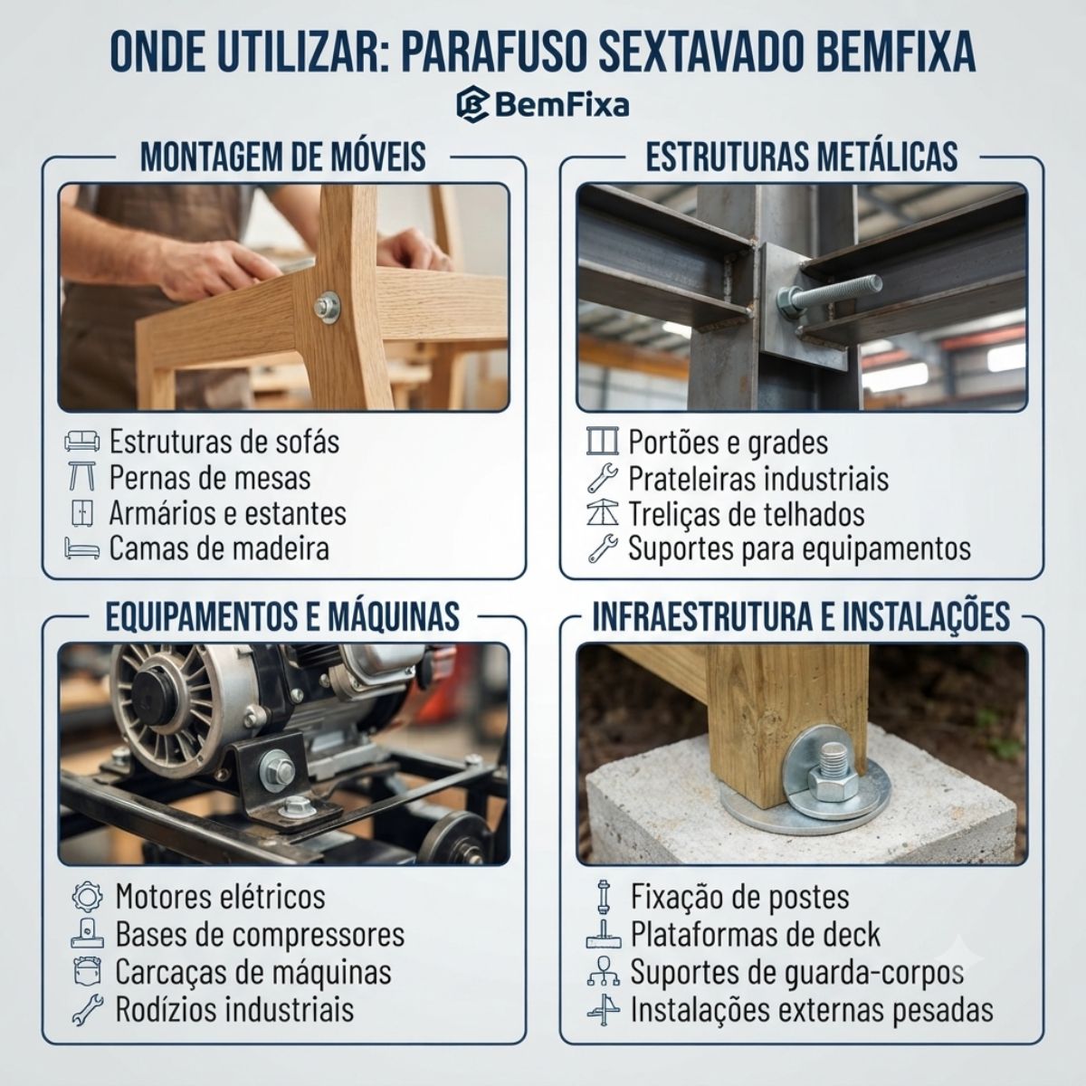 Parafuso Sextavado BemFixa