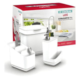 Conjunto Linha Pia Plástico Branco 3 Peças Ordene