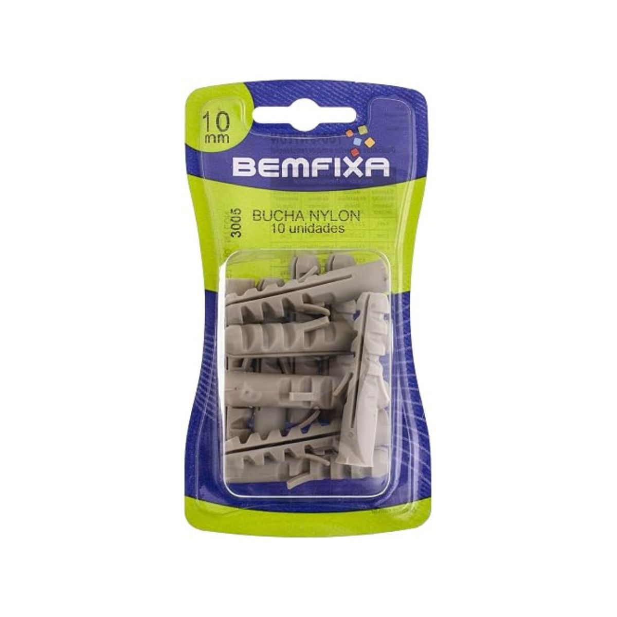 Bucha Nylon C/ Anel 10mm BemFixa
