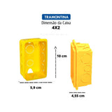 Caixa de Embutir 4x2 Retangular Tramontina