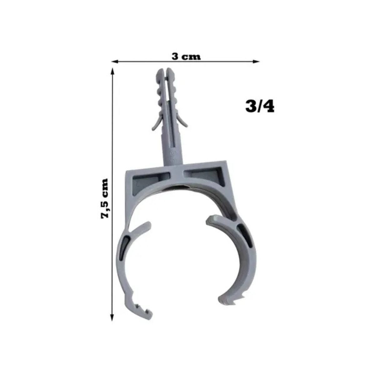 Abraçadeira com Bucha 3/4" PP Tramontina