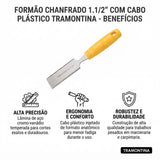 Formao Chanfrado Cabo Plastico Tramontina