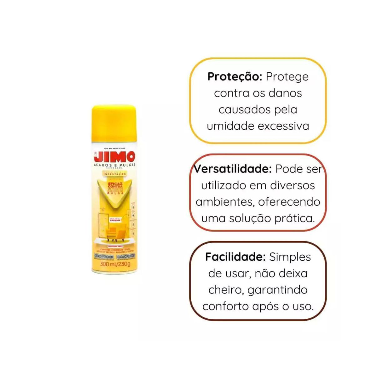 Jimo Acaros E Pulgas Aerossol 300ml