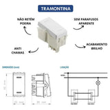 Módulo Interruptor Paralelo 10A 250V Tramontina