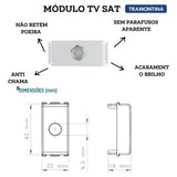 Módulo Tomada TV SAT Tramontina