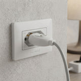 Plugue Macho 2P+T 10A 250V Branco Tramontina