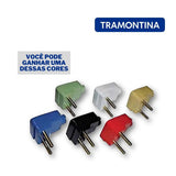 Plugue Macho Triangular 2P 10A 250V Colorido Tramontina